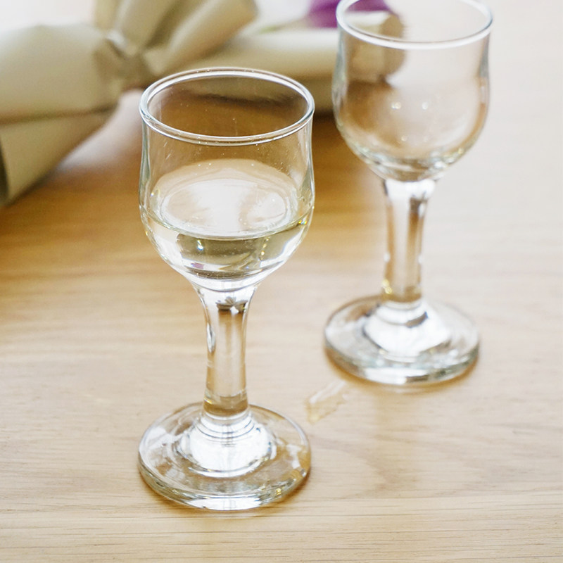 矮脚无铅玻璃白酒一口杯