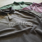 SONOFLOONG复古水洗做旧POLO衫 男宽松珠地棉翻领短袖 T恤小绣花tee