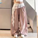 爵士舞小众荷叶边屁帘街舞潮牌飘逸流苏叠穿腰搭美式 肚皮舞蹈配饰