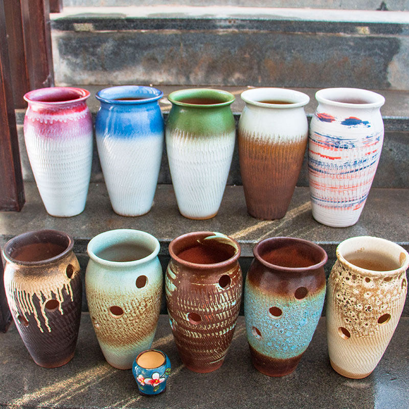 泡泡釉多肉盆紫砂兰花月季特大特高法师老桩陶罐陶瓷植物花盆透气|ruв категории доставка цветов/цветок моделирования/растения садоводства, ваза/цветок/горшок/цветок (новый), горшок - от Buy2taobao.com для оказания профессиональной услуги покупки агента Taobao