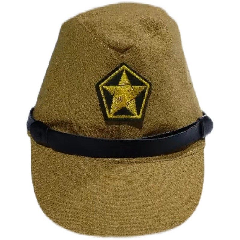 日本战斗帽子日式帽子全棉休闲帽子影视服装帽子复古帽子抗战话剧