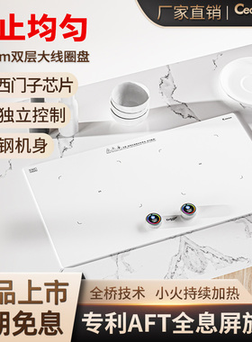 科创奇嵌入式白色电磁炉双灶家用双头内嵌双眼爆炒节能电灶猛火