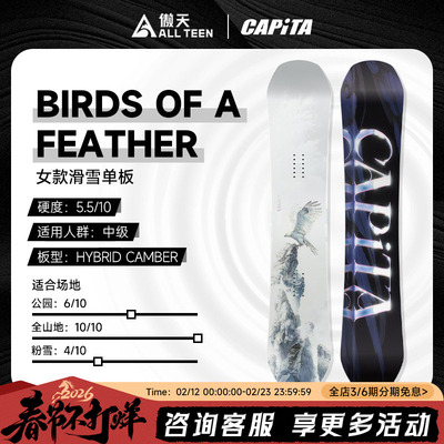 傲天极限CAPITA单板雪板BOA鸟板