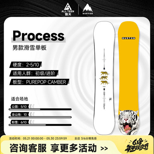burton滑雪板单板男款
