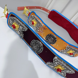 民族风成人腰带藏族皮带合金藏银藏袍腰带表演安多少数民族配饰