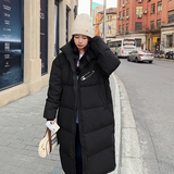 新款2024冬季女新胸针百搭羽绒服中长款外套253A-P260-K358，女装羽绒服，浙宝253A