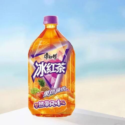 康师傅冰红茶热带水果1L*12瓶
