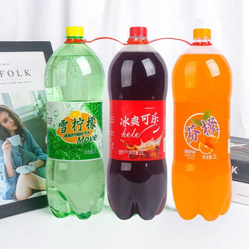 冰爽可乐芬橙雪柠檬混装大瓶整箱2L*3瓶家庭宴会酒席餐饮碳酸饮料