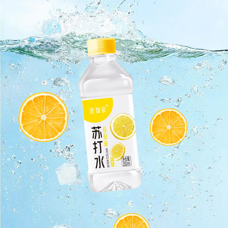 清知泉苏打水柠檬味整箱350ml*24