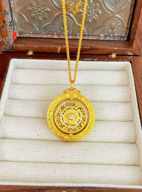 黄铜沙金宝相花高档时尚首饰高级