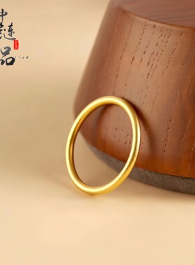 黄铜沙金合金简约戒指首饰高级感
