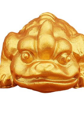 黄铜沙金金蟾招财摆件创意老板