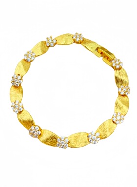 黄铜沙金合金缎带手链首饰高级感