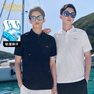 气质简约商务POLO衫 T恤男夏季 凉感 高级舒适 金线刺绣短袖