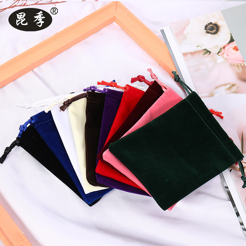 绒布袋批发抽绳首饰饰品包装袋耳机收纳袋大号黑色绒布束口袋现货,包装,绒布袋,淘宝优惠券,粉丝福利购,淘宝优惠卷