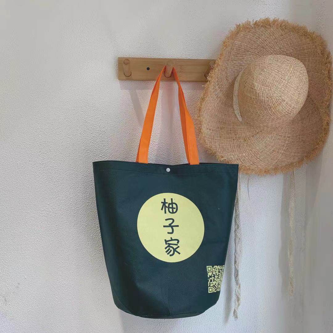 定做服装店圆底无纺布手提袋定制水桶袋环保袋礼品袋子印LOGO