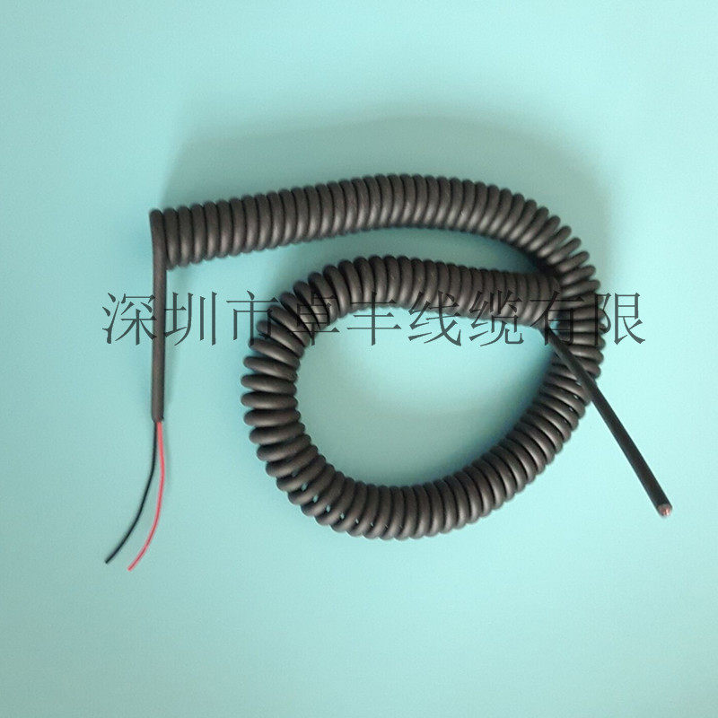 2芯弹簧线 3芯螺旋线 4芯弹簧电线 5芯信号线 6芯手咪弹簧电缆线