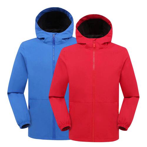 男女单层户外夹克风衣校服防风防水工作服登山团队服定制印logo