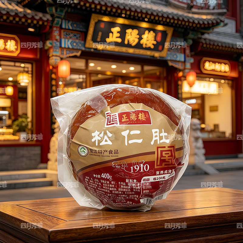 正阳楼松仁小肚哈尔滨红肠特产猪肉熏肚东北熟食即食真空包装小吃