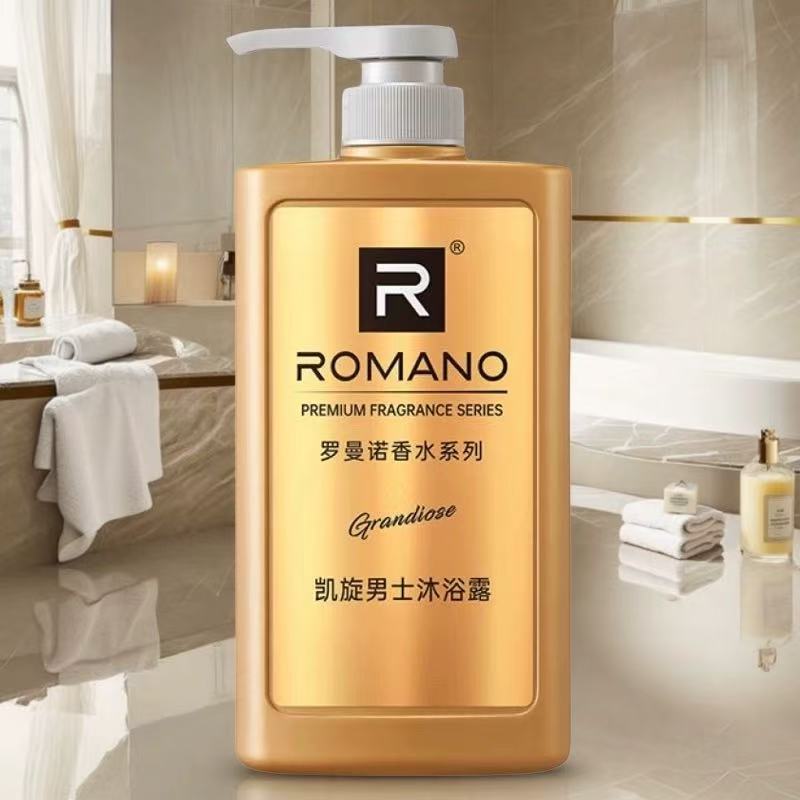 罗曼诺凯旋男士正品沐浴露香氛滋润持久留香清爽古龙香水味沐浴乳