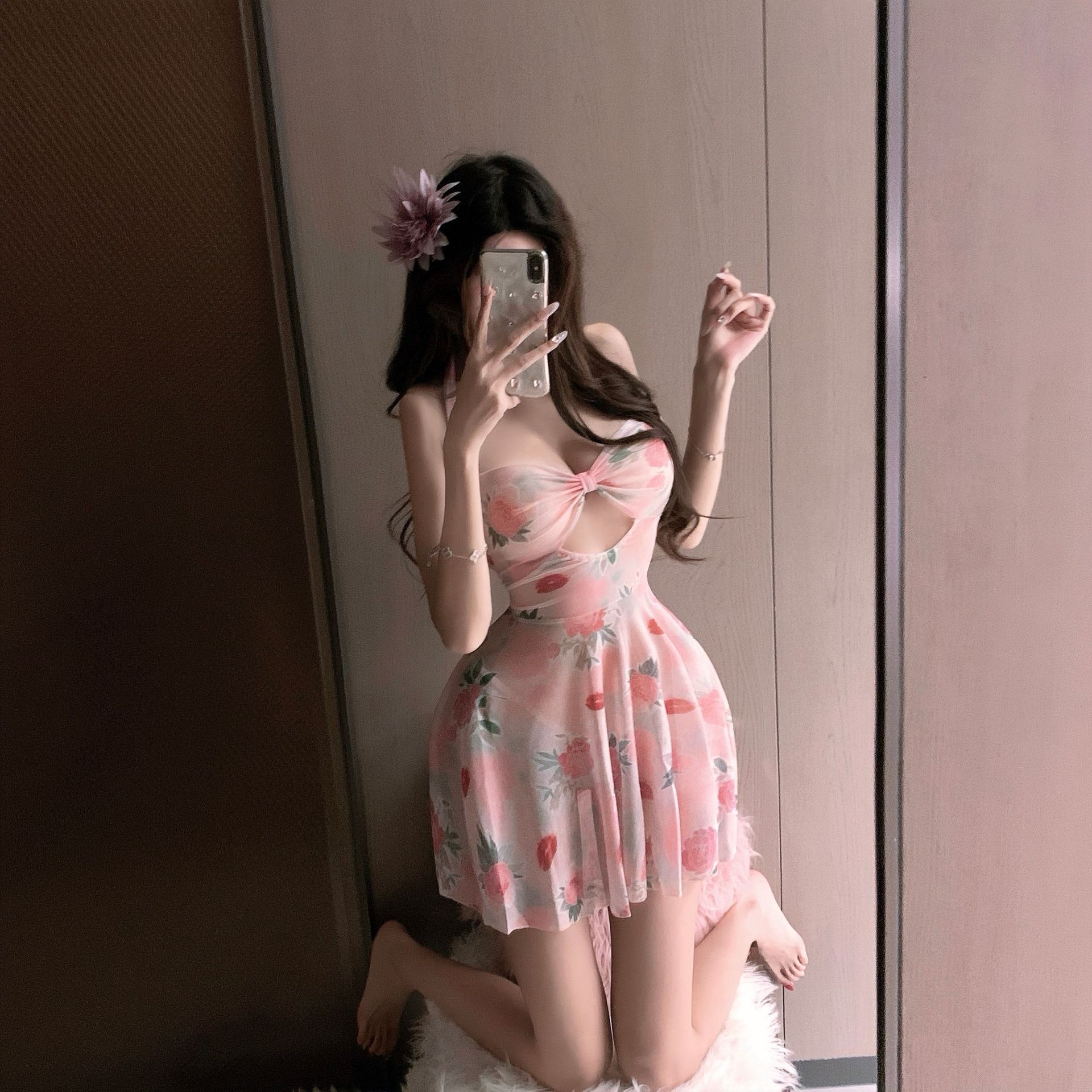 绝美小抹胸特别裙子交襟床战睡衣