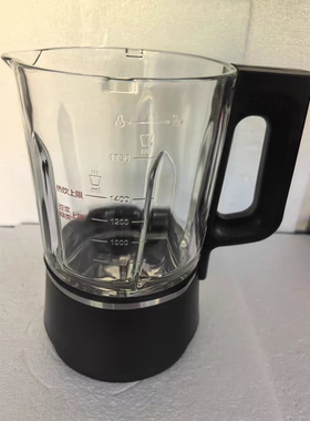 美的破壁机配件BL1528A/BL1528Apro原装全新加热搅拌玻璃杯组件