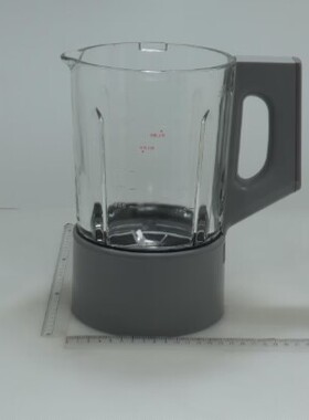 美的破壁豆浆搅拌机配件PB12G5-077原厂全新加热搅拌玻璃杯热饮杯