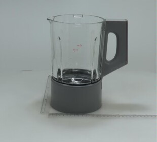 美的破壁豆浆搅拌机配件PB12G5-077原厂全新加热搅拌玻璃杯热饮杯