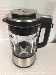 美的破壁机配件BL1883/BL1517A/BL1506B加热搅拌玻璃杯/杯盖组件