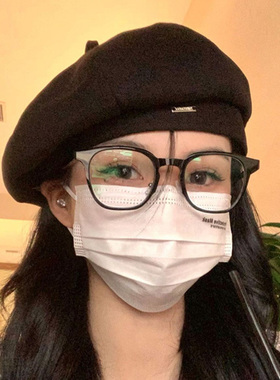 八角帽女秋冬季毛呢日系洋气贝雷帽子女时尚百搭显脸小网红帽0081