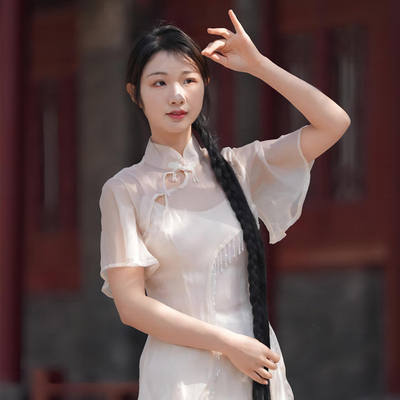 舞瑞祥气质飘逸国风吊带半袖套装