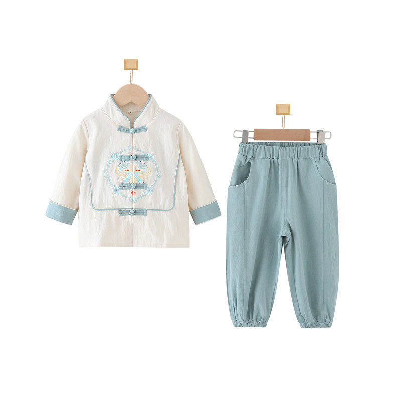 春秋季男童唐装汉服套装
