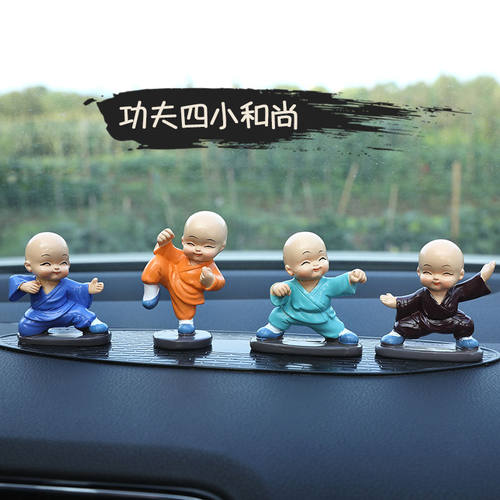 网红可爱摇头树脂四不小和尚摆件