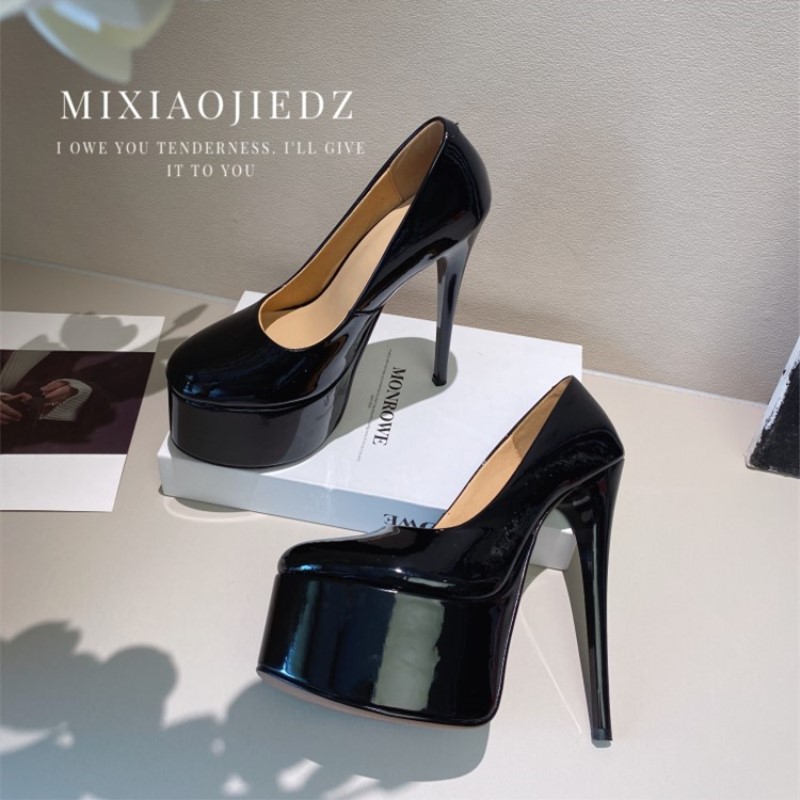 15.5cm恨天高鞋子女单鞋