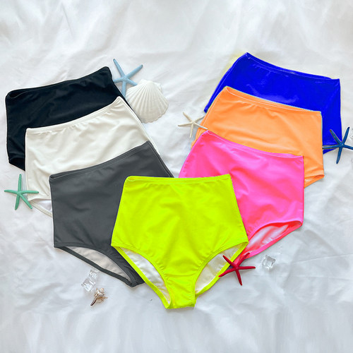 冰湖鲸分体防走光打底裤高腰泳裤