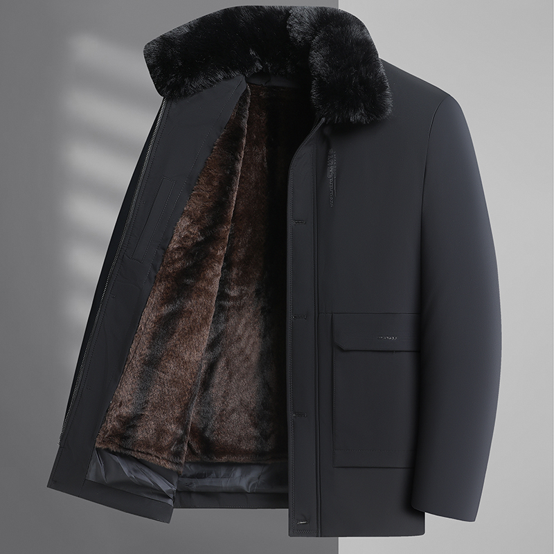 中老年人男士加绒加厚大