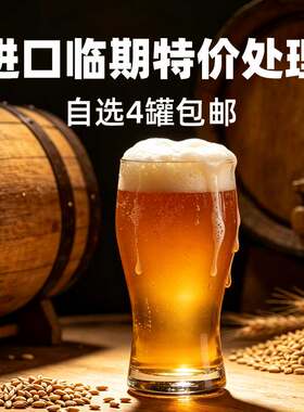 【洪雨精酿】特价进口/国产精酿啤酒 4罐 京东加冰包邮