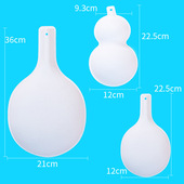 DIY手工京剧脸谱面具女空白马勺幼儿园儿童手绘白色绘画纸浆面具