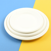 白色一次性纸盘 儿童幼儿园8寸纸盘画手工制作材料diy彩绘纸盘画