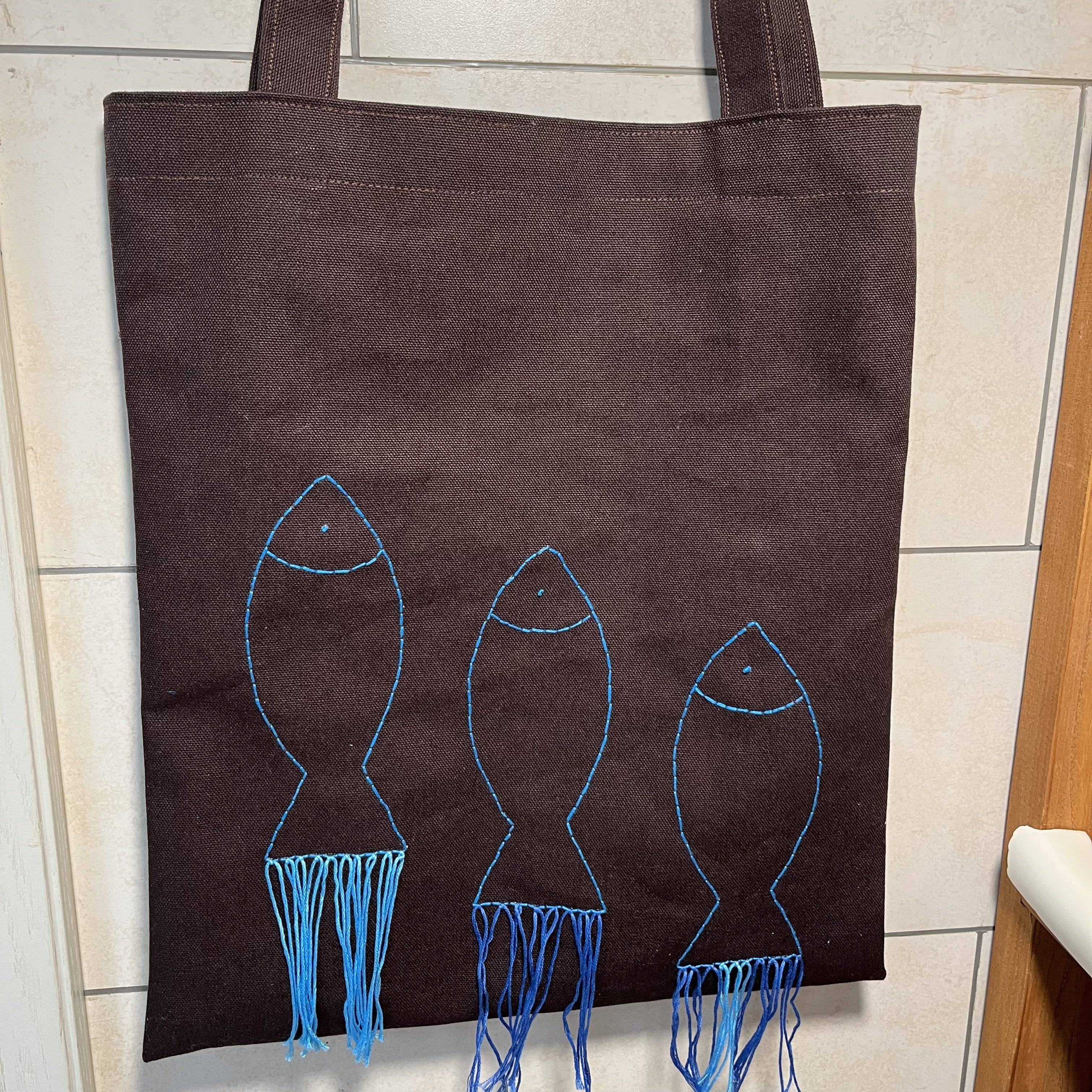 指尖拾光纯手工刺绣帆布包纯棉文艺美拉德女包小鱼流苏单肩包,箱包皮具/热销女包/男包,时尚帆布包,淘宝优惠券,粉丝福利购,淘宝优惠卷