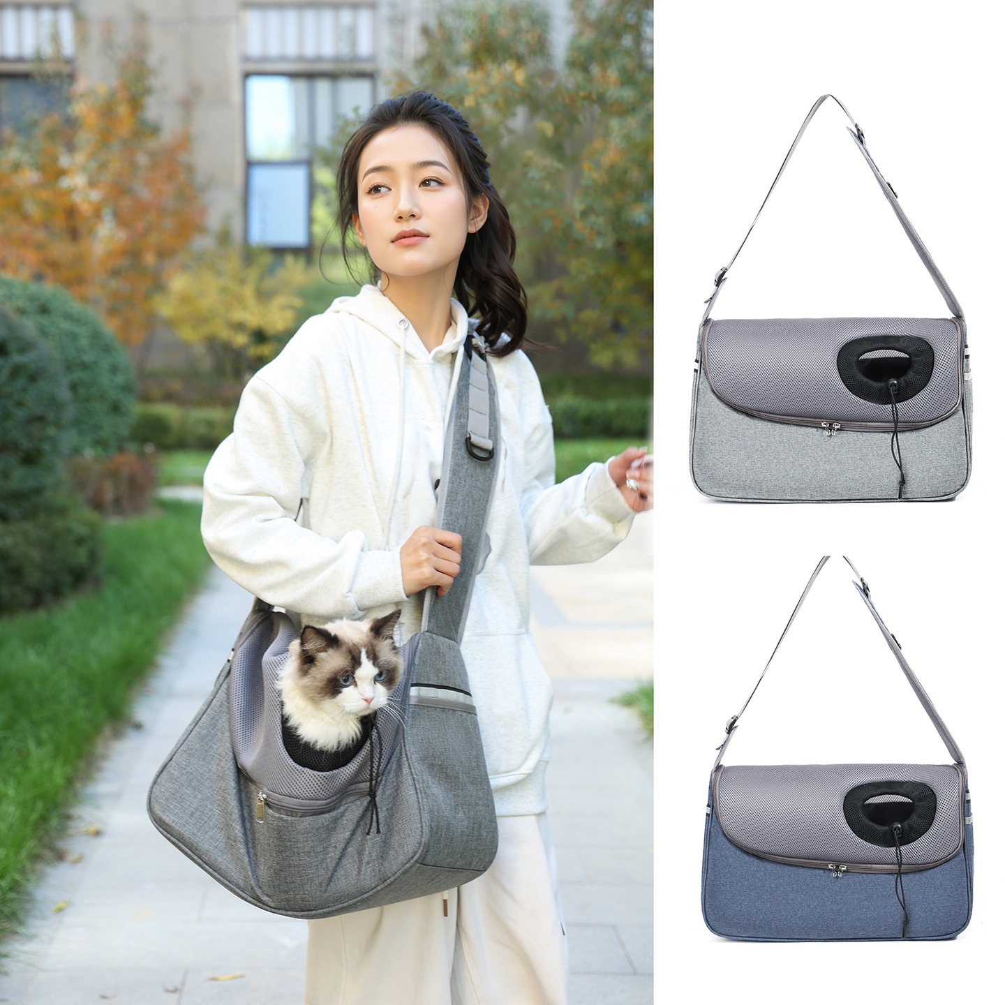 猫包单肩斜挎宠物用品包露头背包