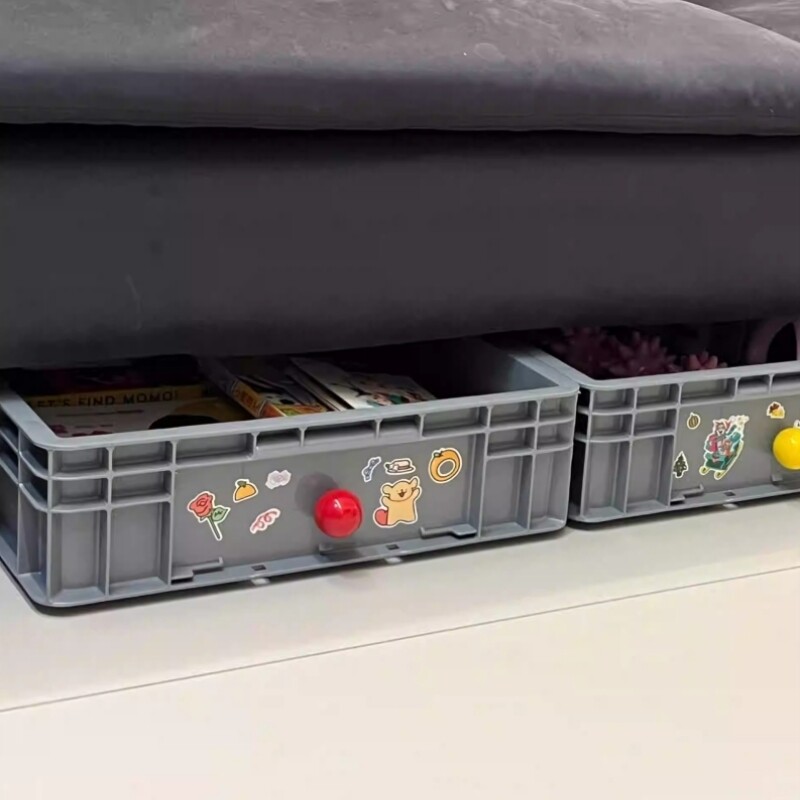 猪食槽玩具收纳盒！长方形沙发底下电视柜下猪槽儿童积木收纳槽