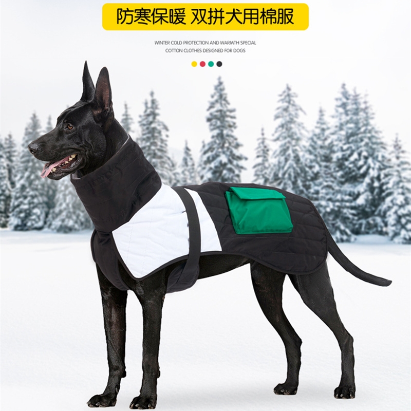 宠物狗狗衣服冬装加厚保暖防寒魏玛杜宾德牧中型大型犬狗棉衣冬款