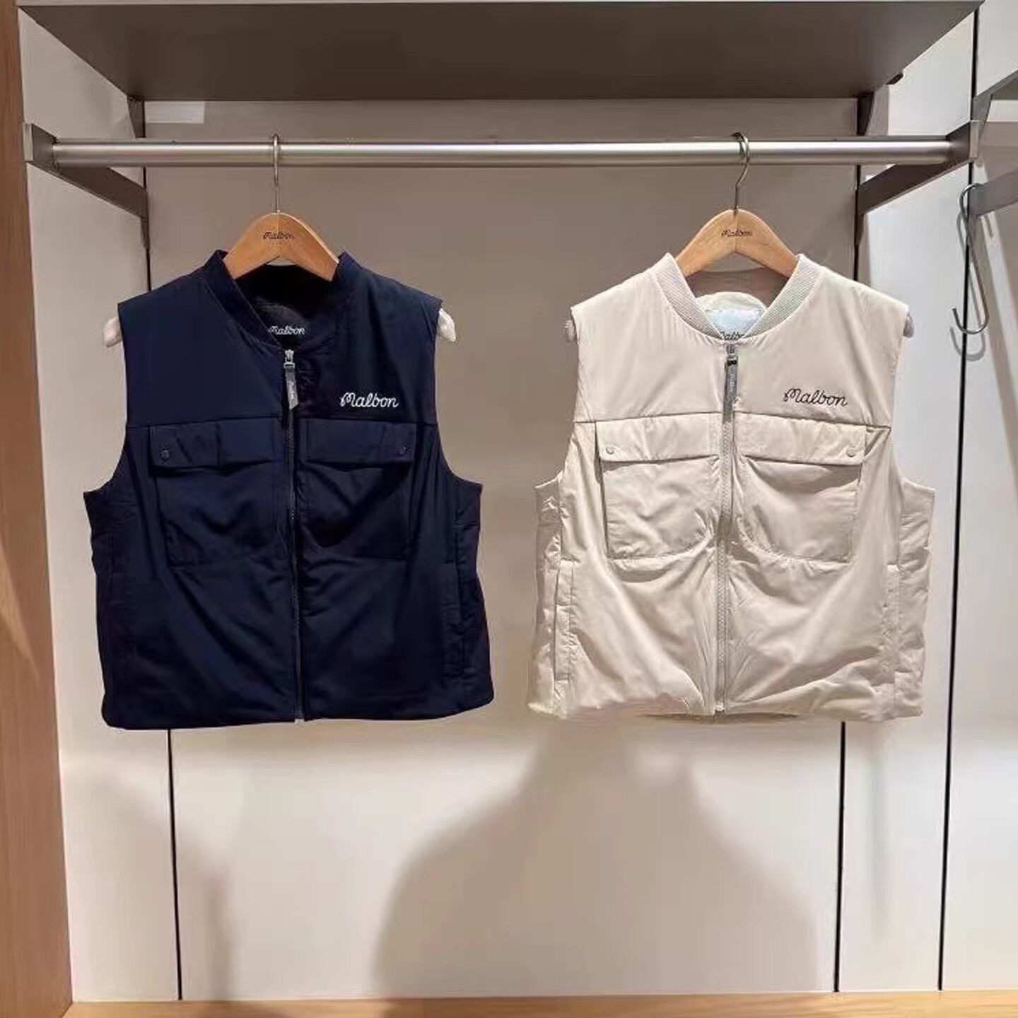 韩国原单春季新款女士户外马甲背心多口袋拉链运动休闲机能风外套