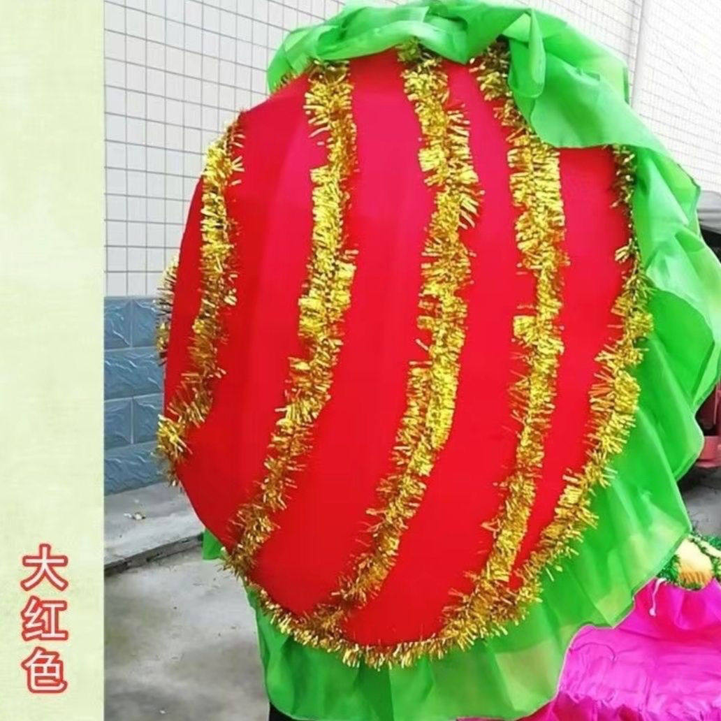 新款蚌壳精道具扭秧歌服装舞台表演社火用品