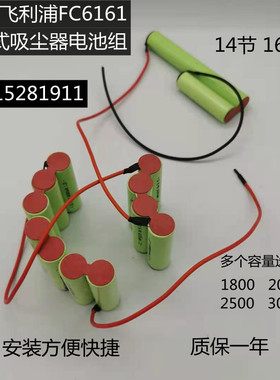 适用飞利浦FC6161手持式吸尘器充电电池 AA2500mAh 16.8V超长待机