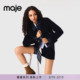 翻领牛仔拼接单排扣长袖 Maje2026早春新款 时尚 法式 夹克外套 女装