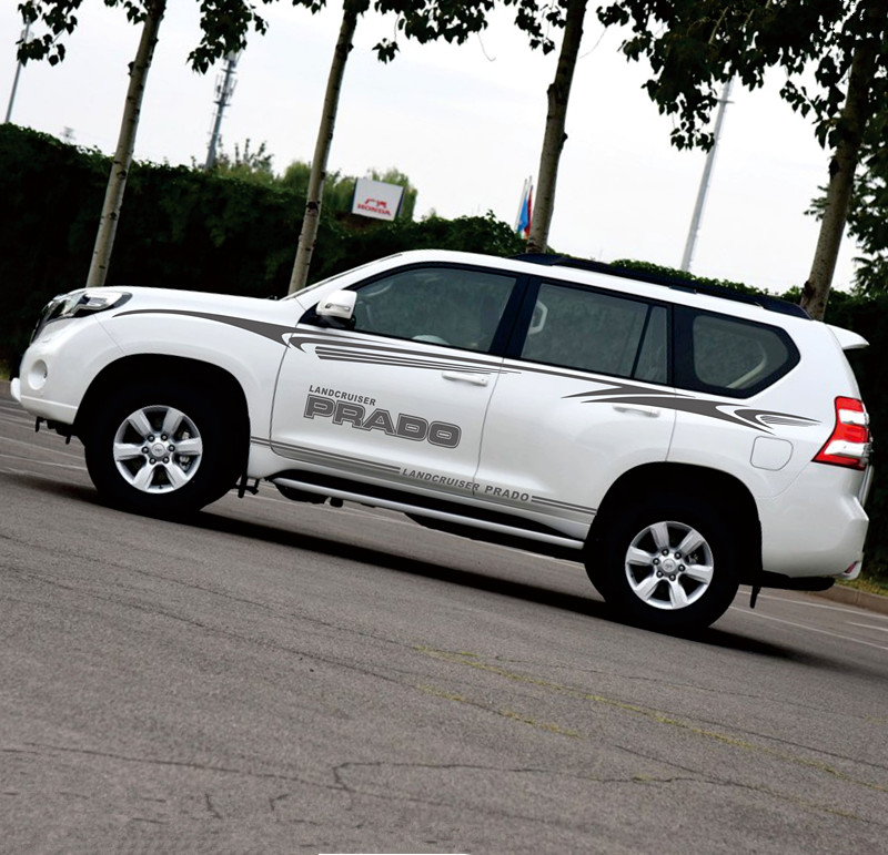 丰田霸道普拉多改装腰线车身贴纸