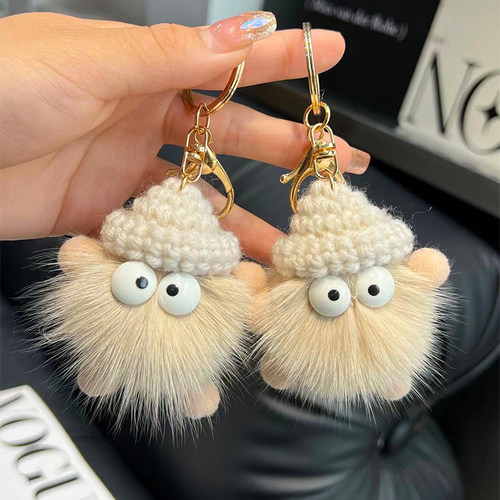 丑东西小煤球汽车钥匙扣包包挂饰