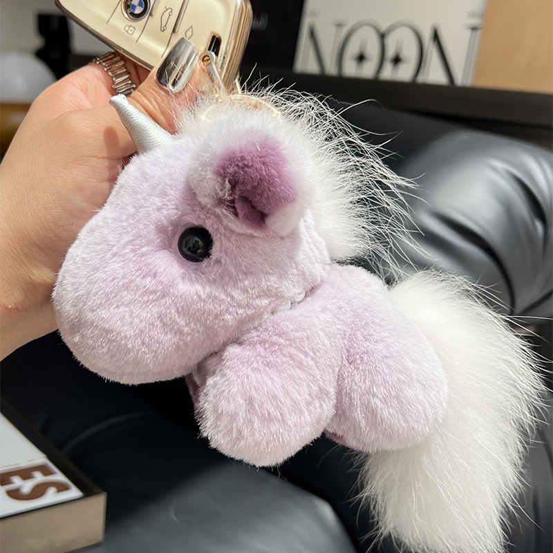 可爱小马钥匙扣独角兽背包包挂件